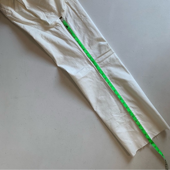 J Crew Factory Tall White Wide-Leg Cropped Jean in All Day Stretch Size 28T NWT - Picture 16 of 17